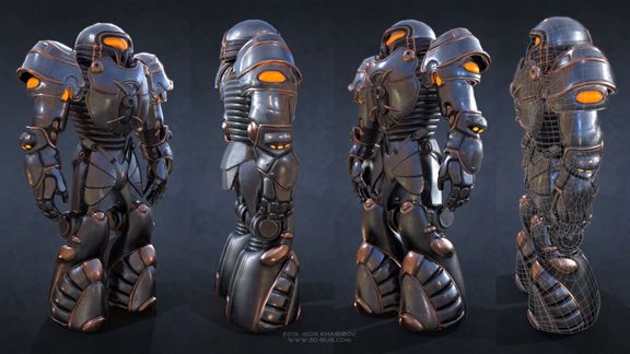 Sci-Fi Robot Fighter