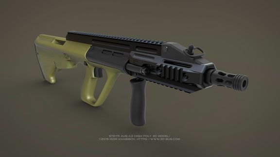 Austrian Bullpup Rifle Steyr AUG A3 (CQC)
