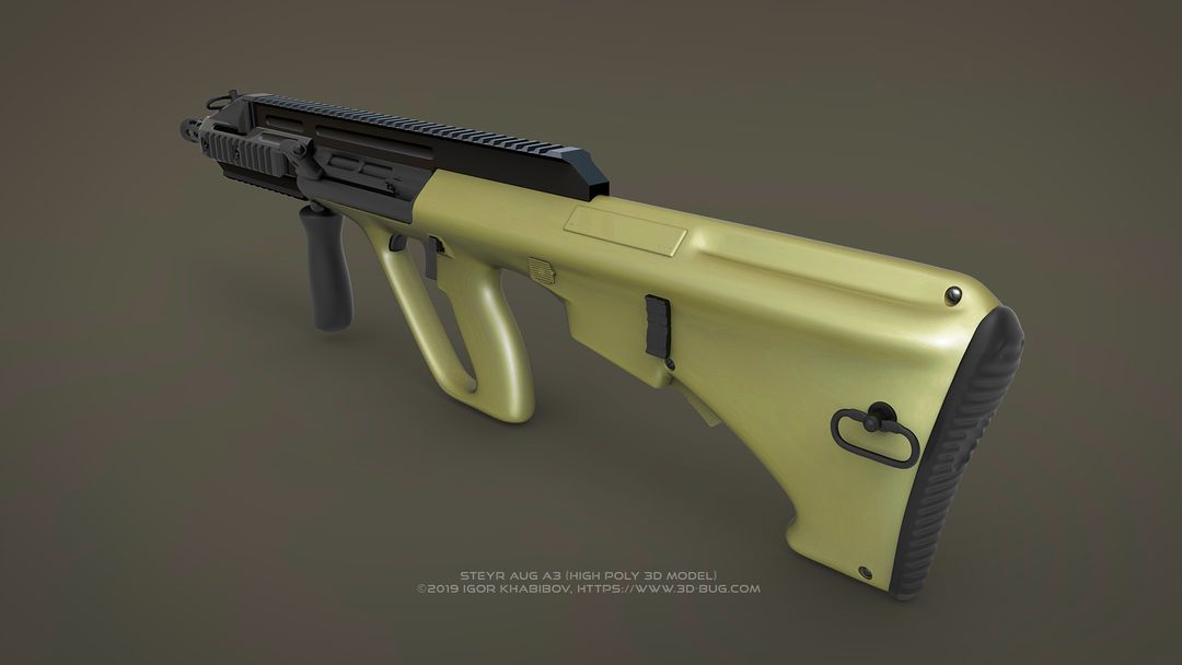 Austrian Bullpup Rifle Steyr AUG A3 (CQC) - CGHero