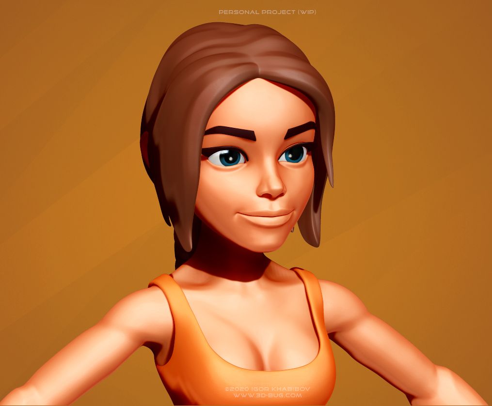 Stylized character (WIP)