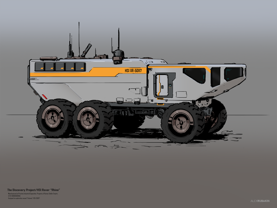 "Rhino" rover sketch