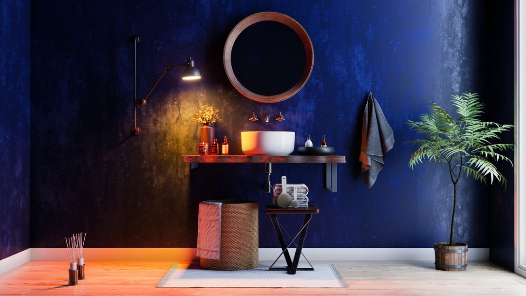 Modern bathroom visualization