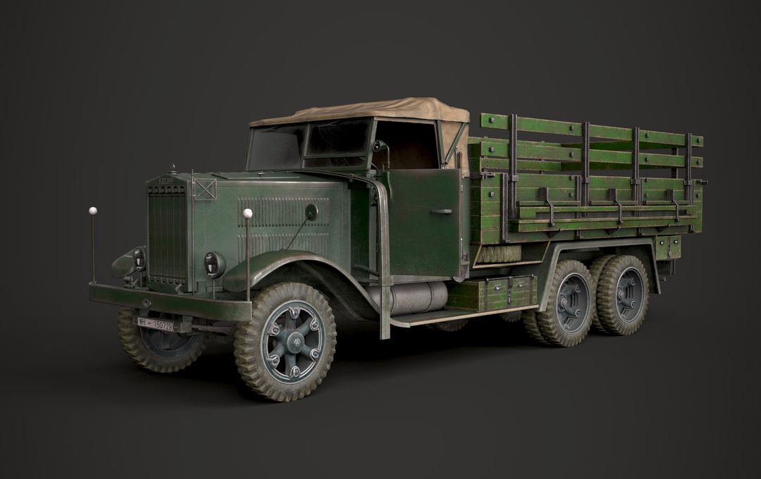 WW2 German Krupp L3H163 Truck by Reynaldo P.