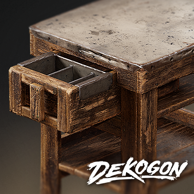 Oldstyle Wood Table - Dekogon Medieval Pack - Season 3