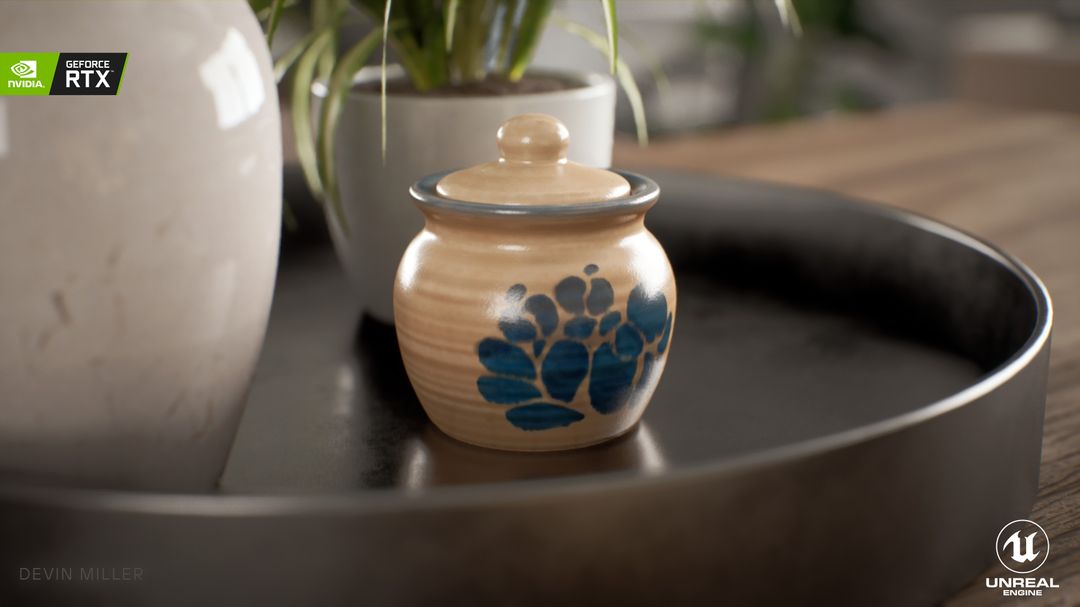 Hand Painted Clay Jar