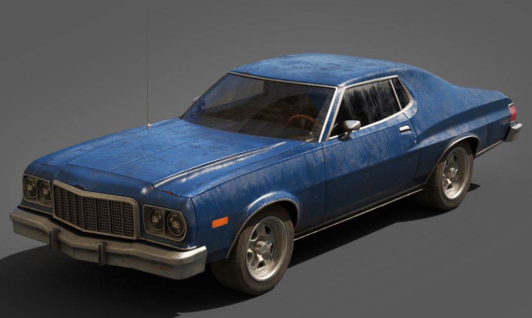 Ford Gran Torino Lowpoly