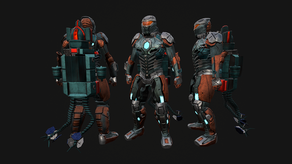 Futuristic Sci-Fi Mecha