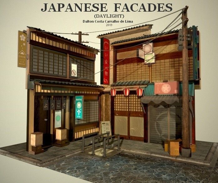 Japanese Facades (daylight)