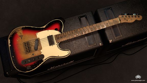 1961 Fender Telecaster 3D Model