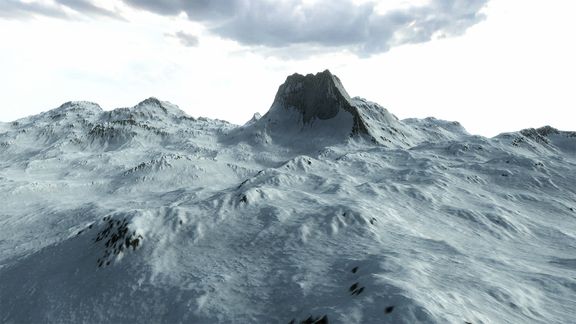 Procedural Winter Mountains in Unity