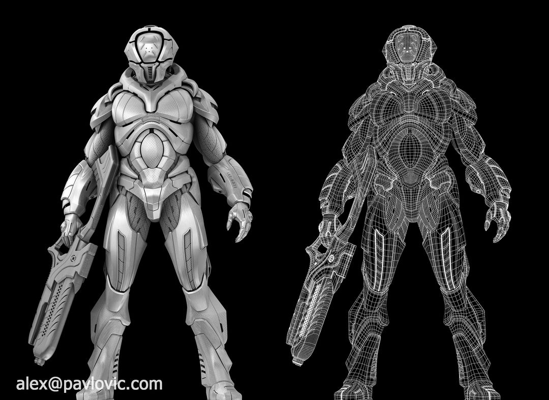 Sci Fi Combat Armour