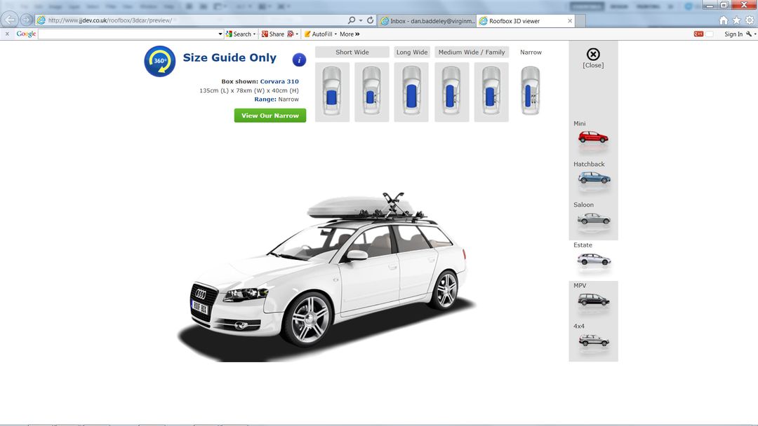 Car renders with Roof boxes