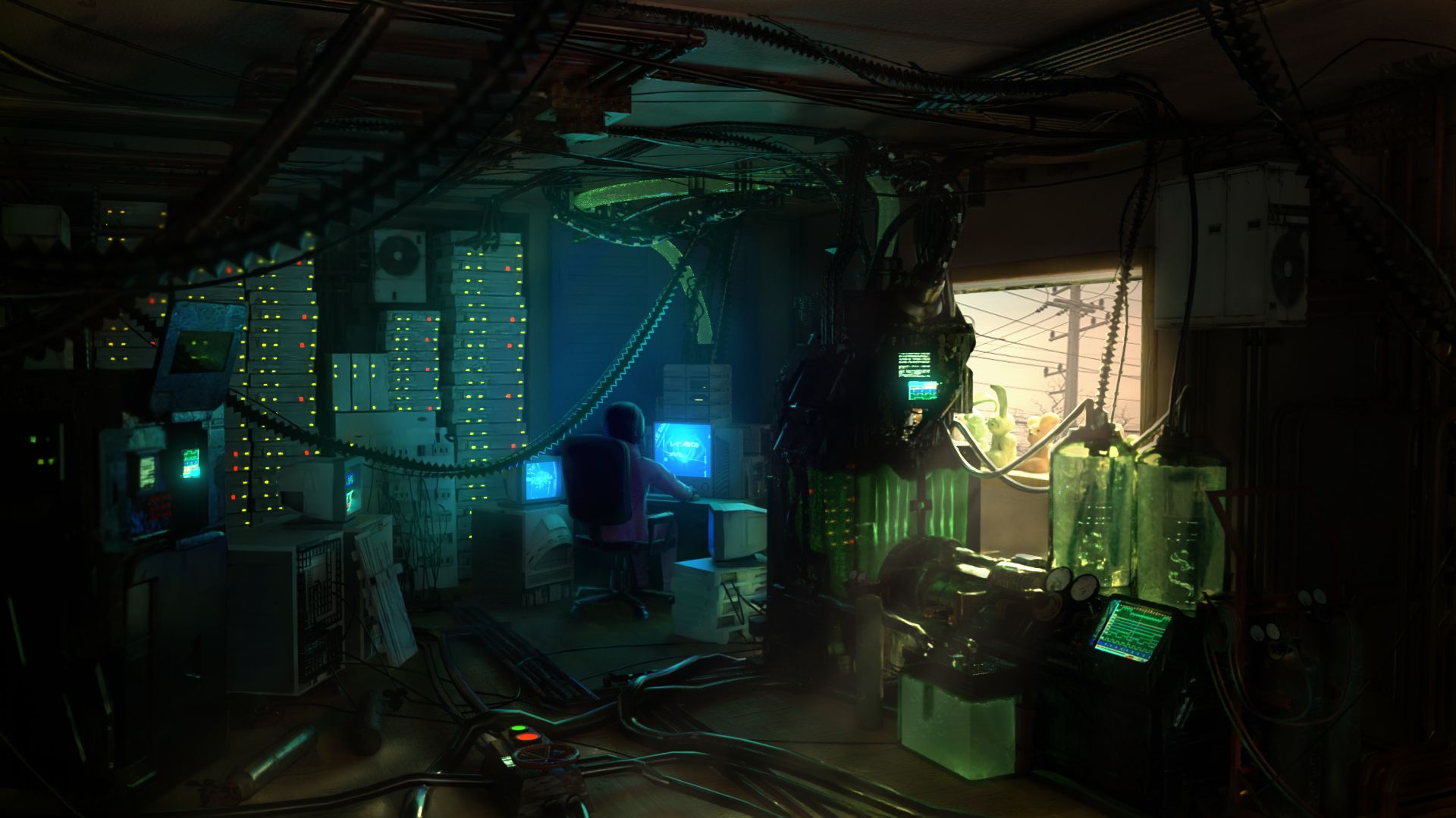 Serial Experiments Lain - 3D Environment - CGHero