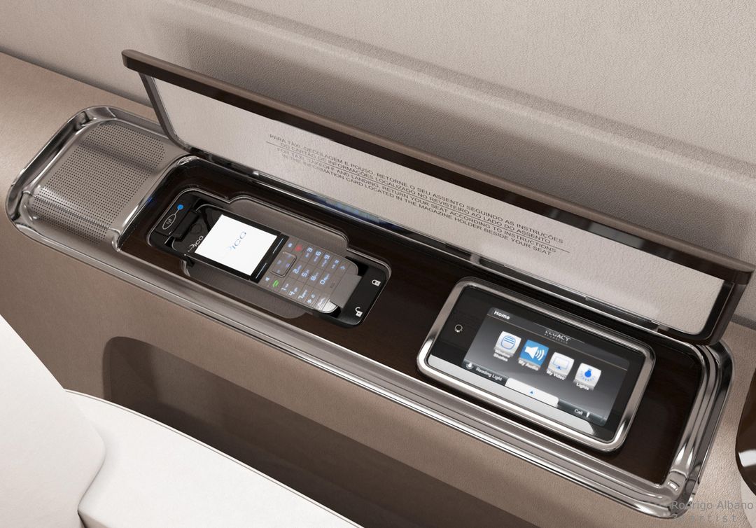 Interior Executive Aircraft - Embraer Legacy 500