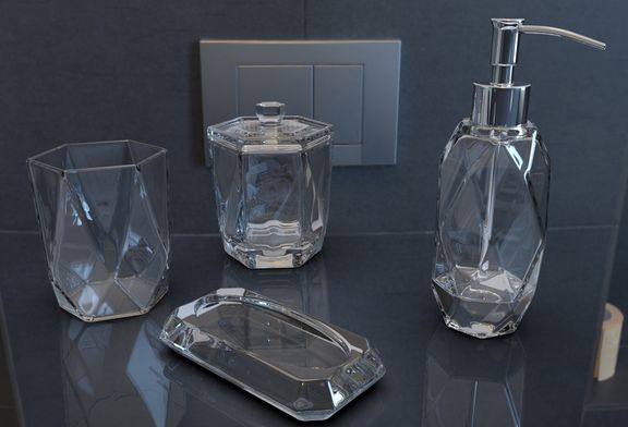 Faceted Glassware Set