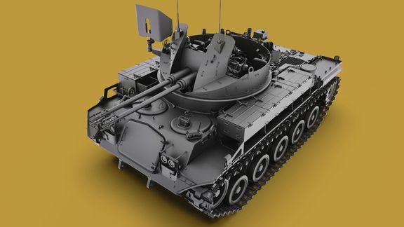 M42 Duster 40mm Self-Propelled Anti-Aircraft Gun - Highpoly