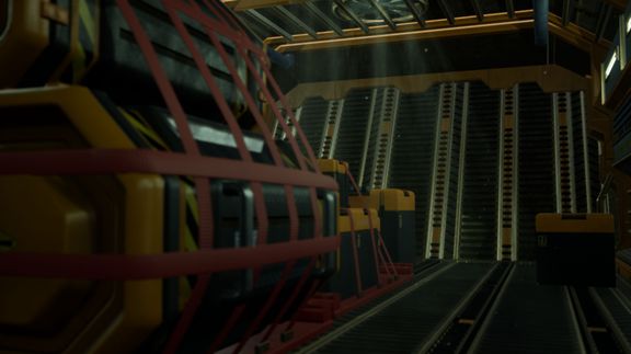 Cargo Deck of a Trading Ship