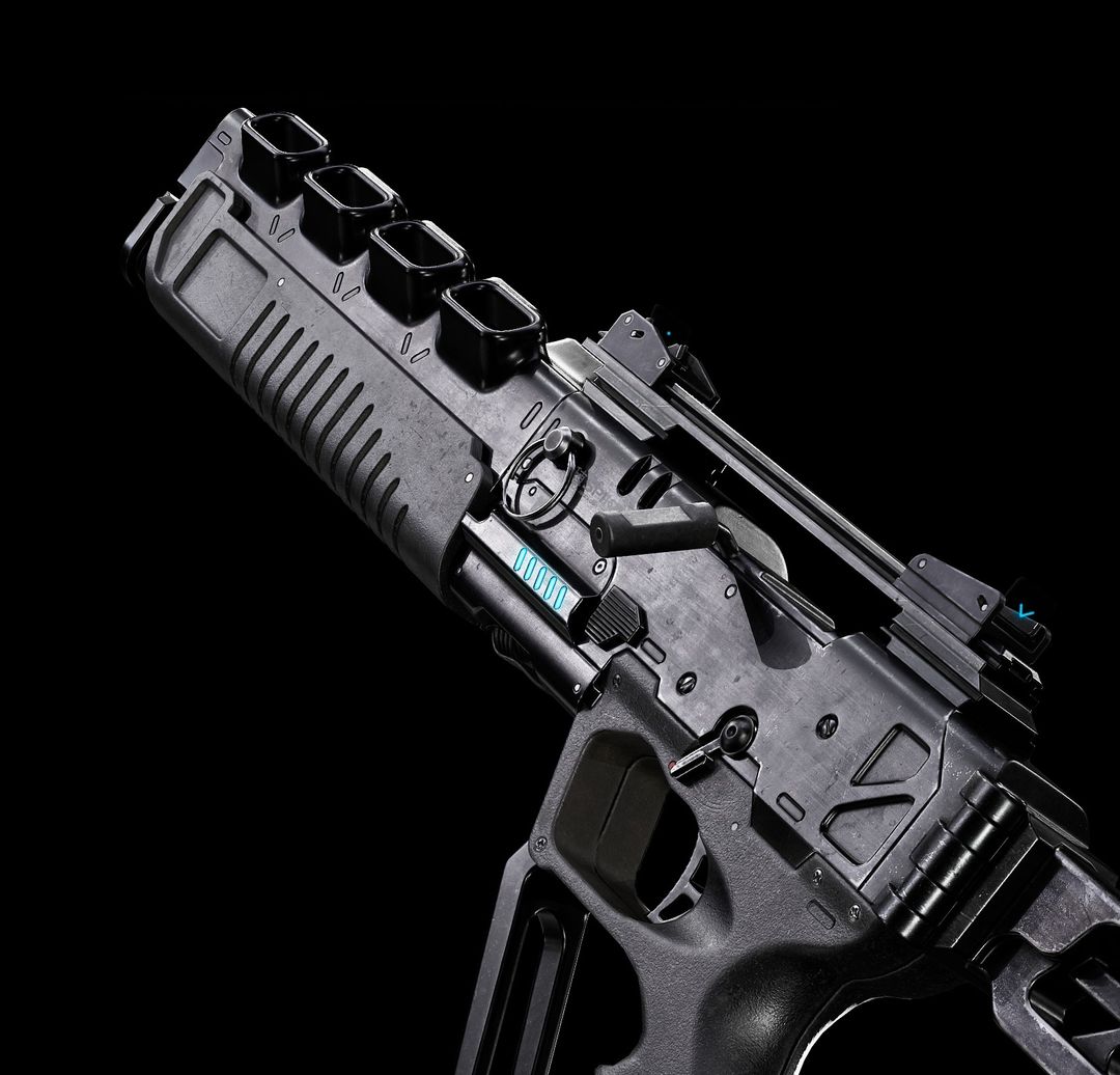 Futuristic SciFi Shotgun 'Samurai'