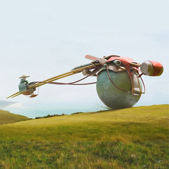 Sci-fi Vehicle Design | 2D Vehicle Concept Art