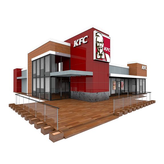Fast Food Restaurant 3D Modeling