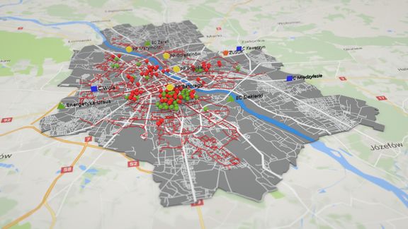 Maps Gis Warsaw - Animation