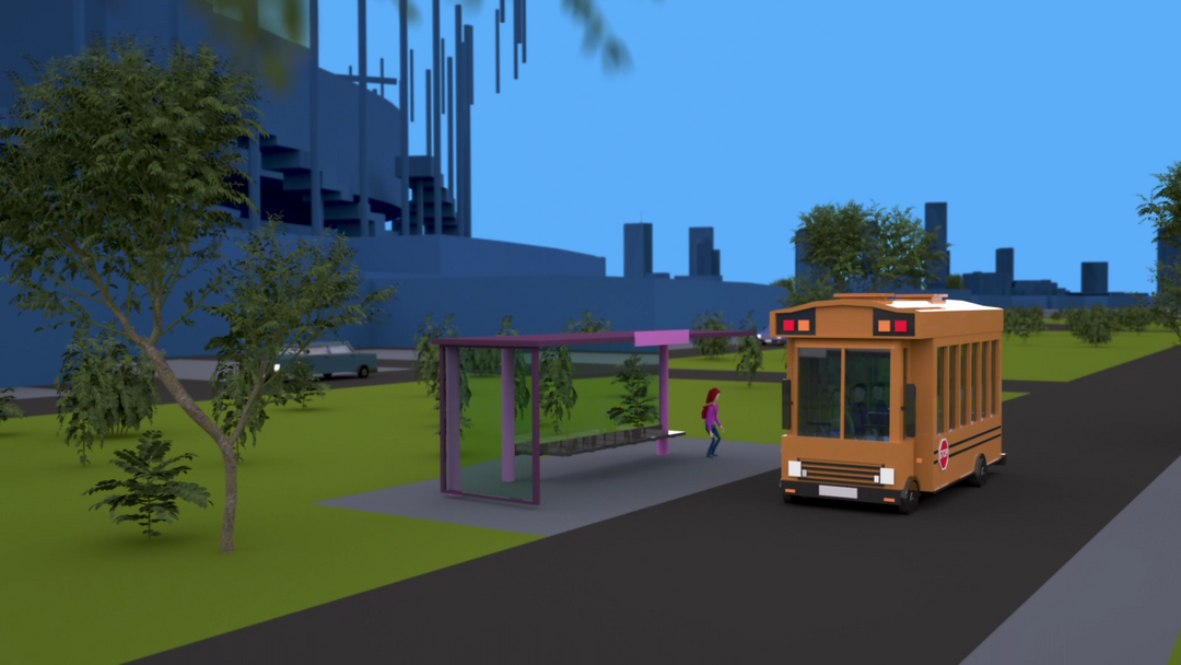 Bus Accident - Animation