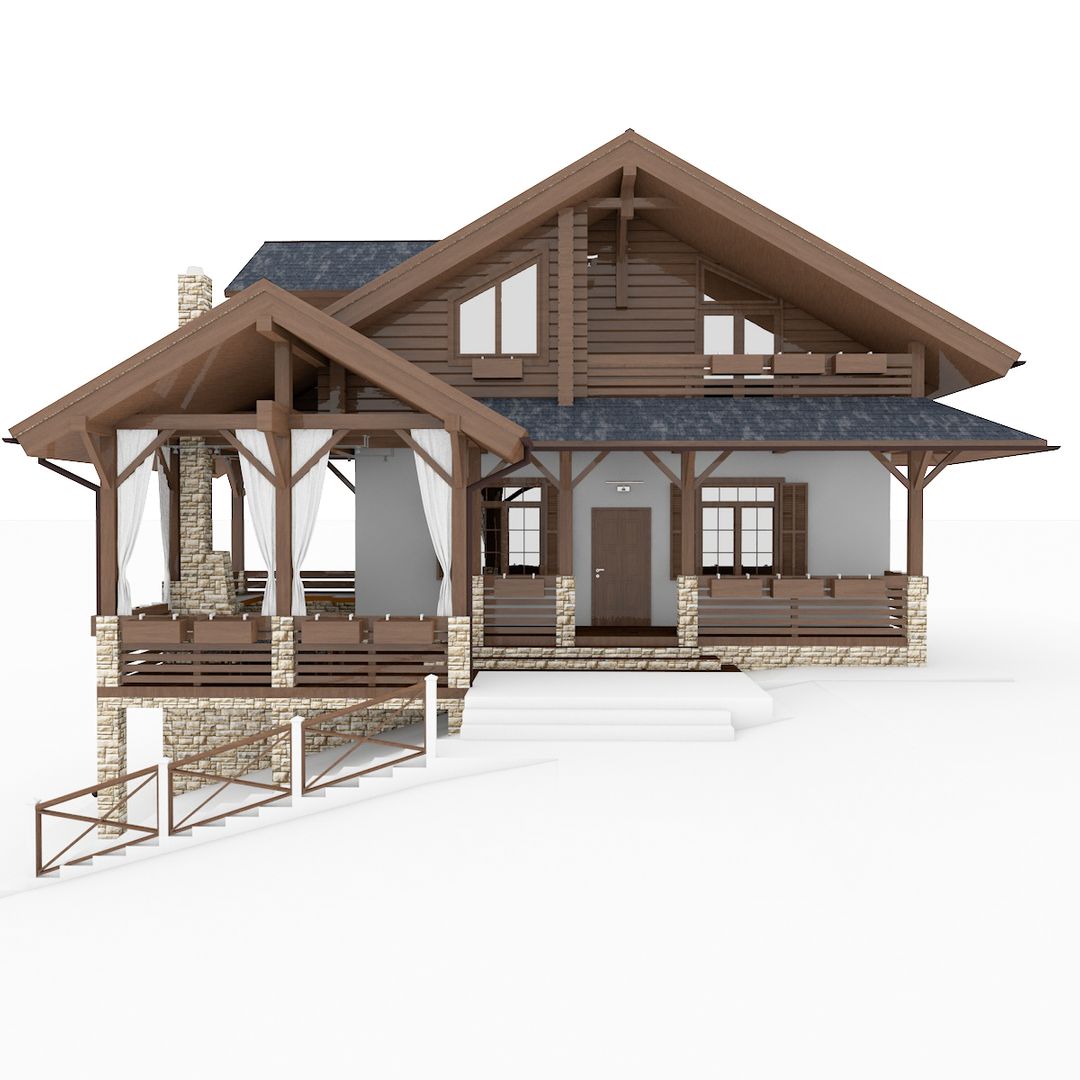 Design Project of Stone and Wood Frame Houses