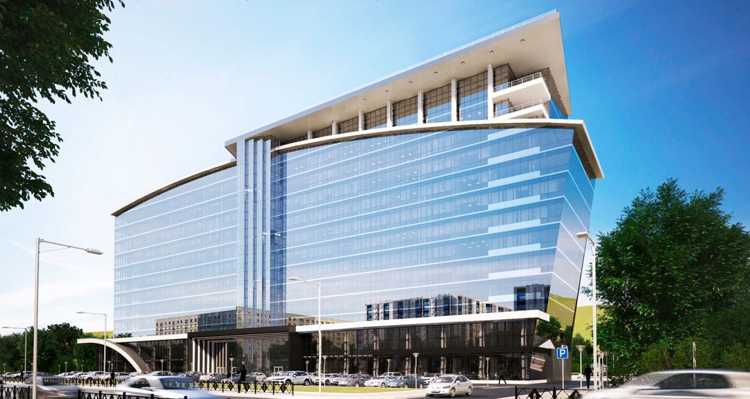 Administrative, Office, Business Buildings. Design project, 3D