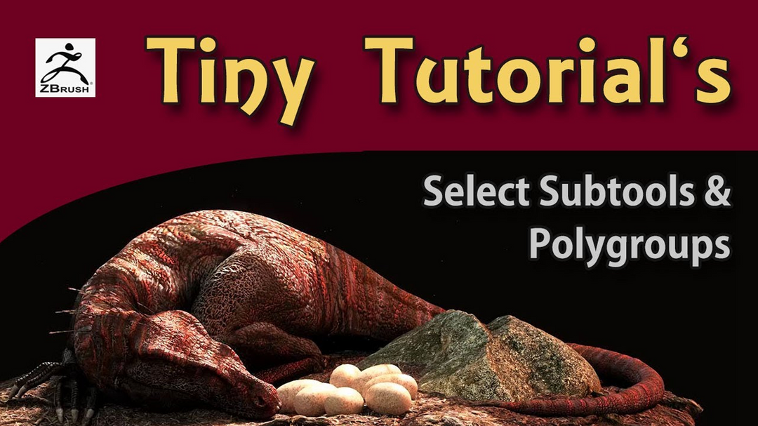 Select Subtools & Polygroups in Zbrush CGHero