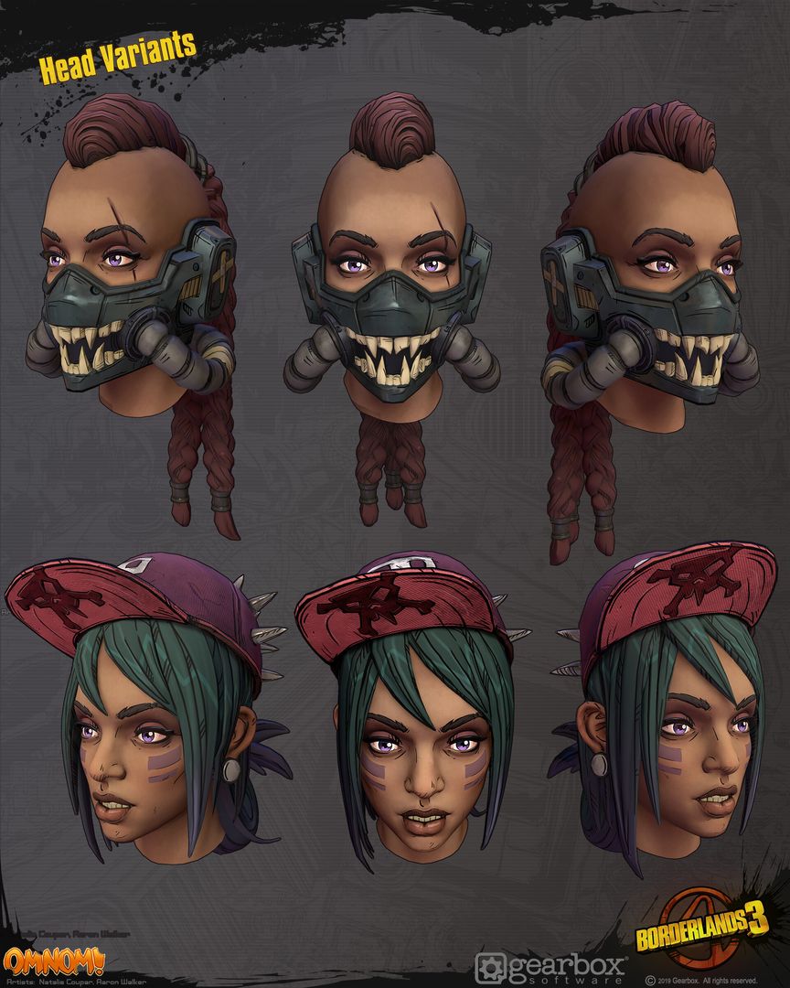 Borderlands 3 : Head Variants 02 by Aaron W.