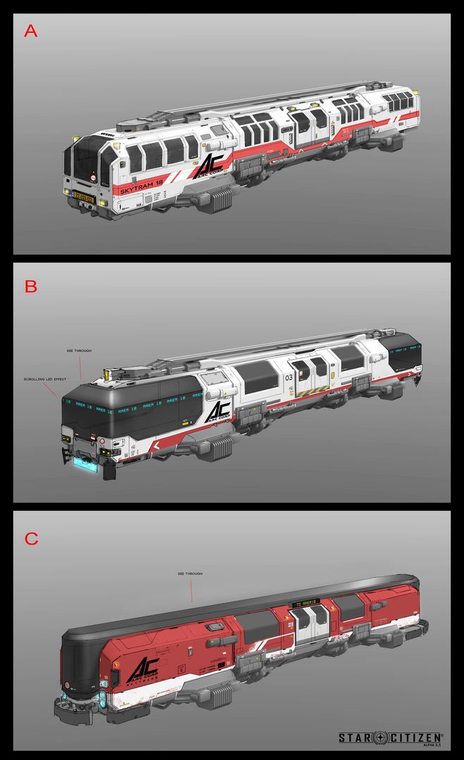 Skytram Vehicle Concept Designs