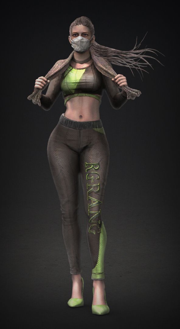 "Amelia" (Female Sculpting practice) - Wear a facemask if you are sick.