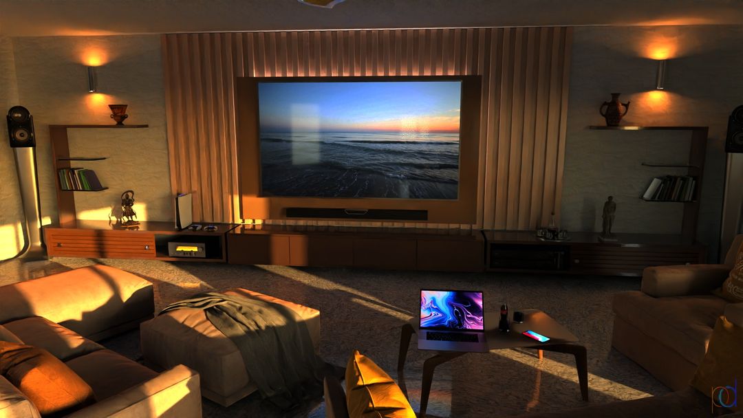 Villa living room ArchViz