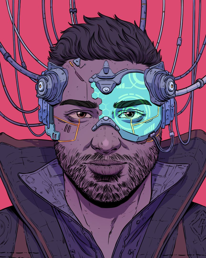 Cyberpunk-esque Portrait