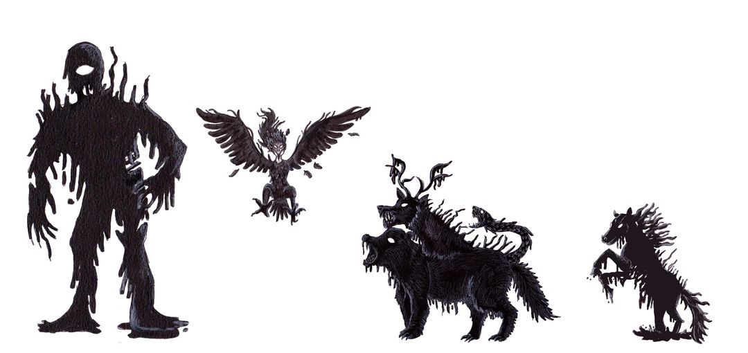 Mythical Creatures from 'The Secret of the Woods Pitch bible'