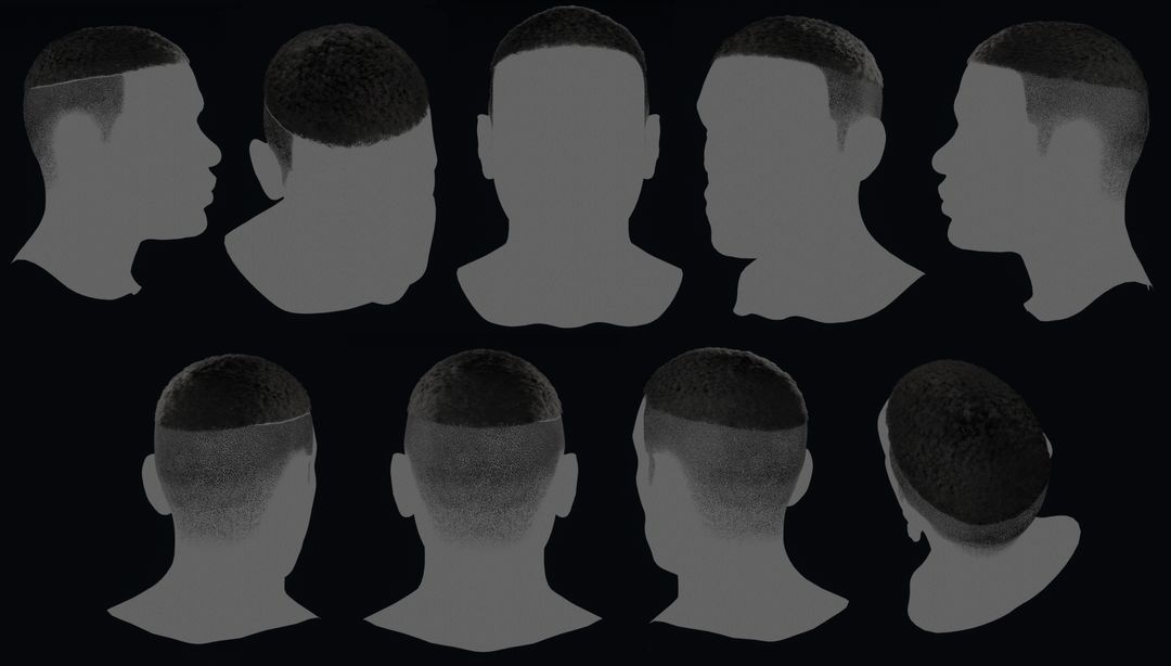 Real-Time Short Hair for Male Character