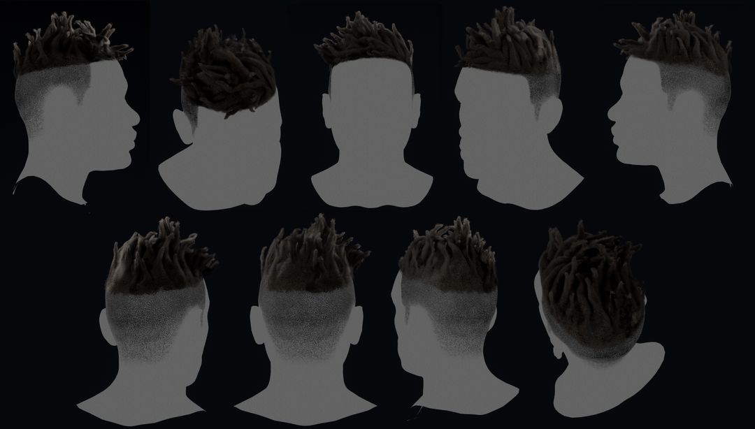 Real-Time Long Hair for Male Character