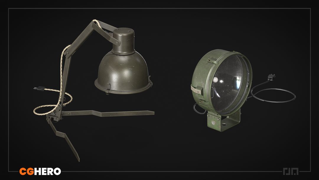 Military Lamps For CGHero Epic Games Megagrant