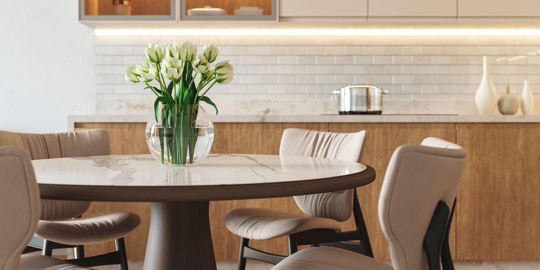 Overcast Kitchen Living Room