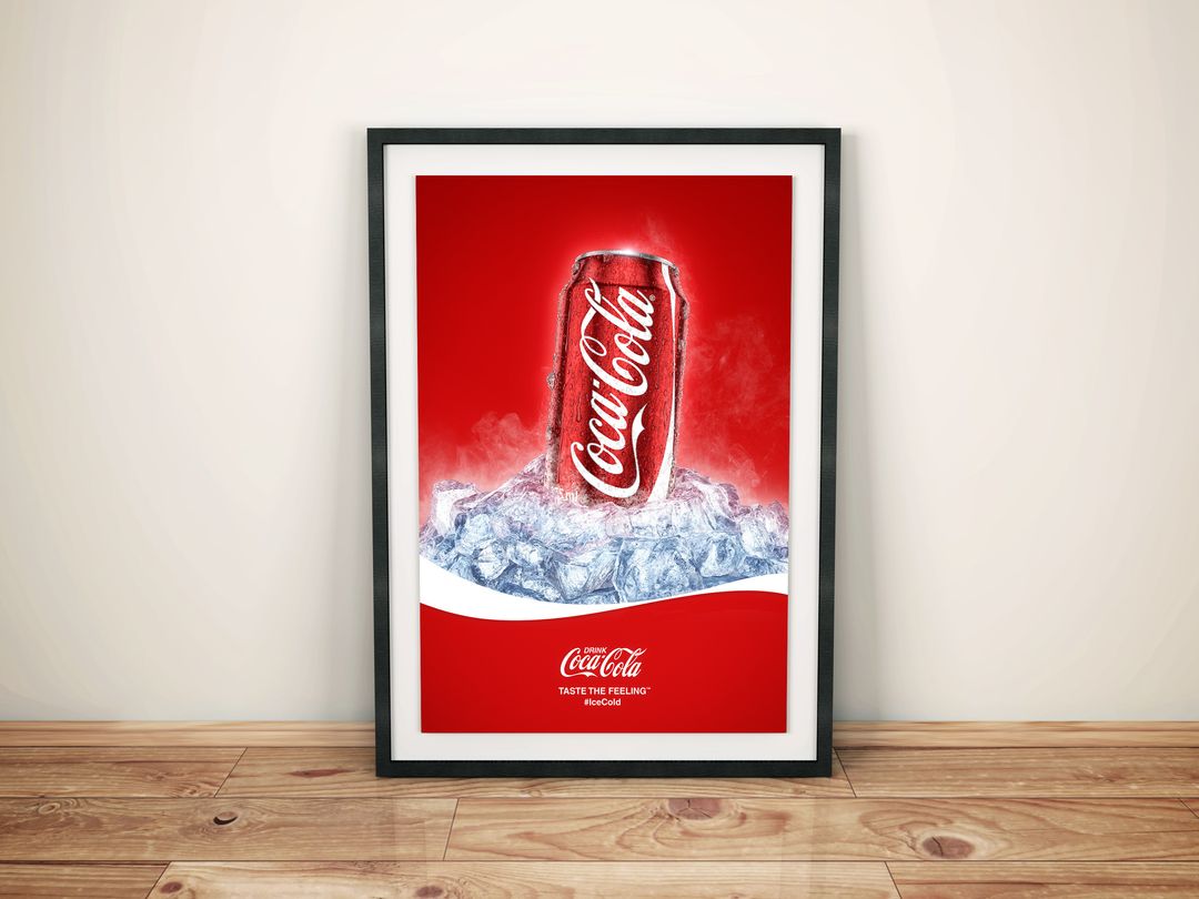 Cold Coca-Cola Can