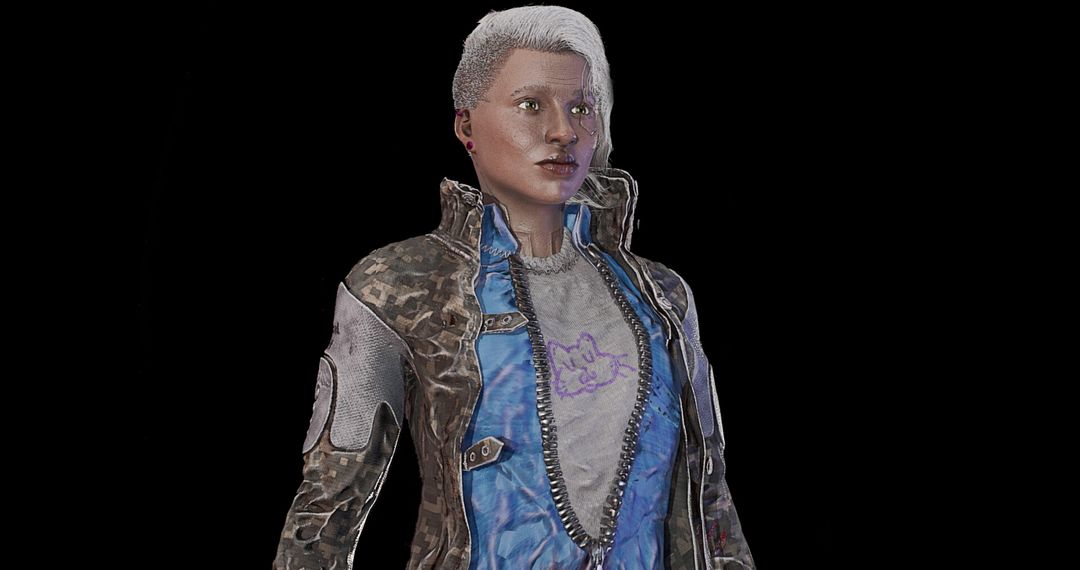 Retro Sci-fi Game Project - NPC Woman Character