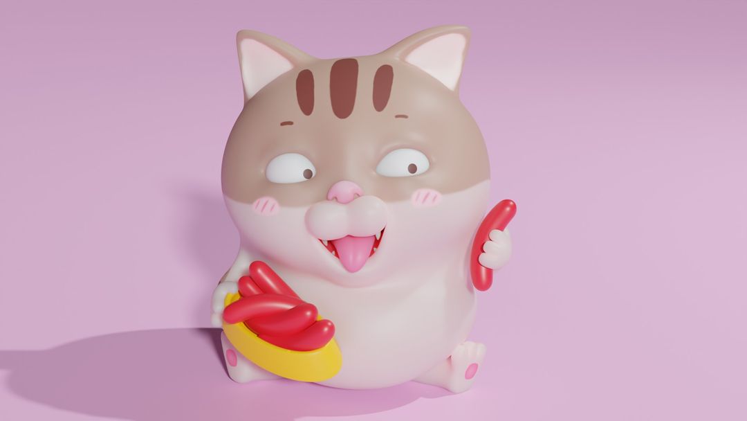 Ami Fat cat with Sausages