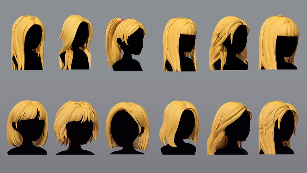 Cartoon Hairs Collection