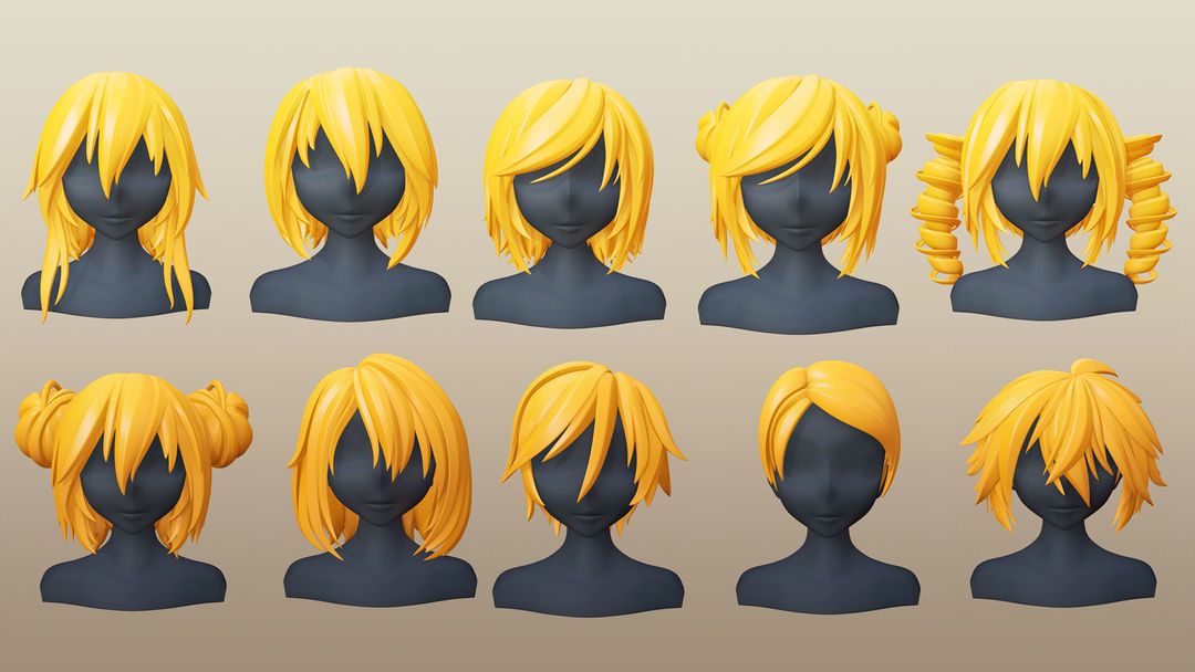 Anime Girl Short Hair Collection