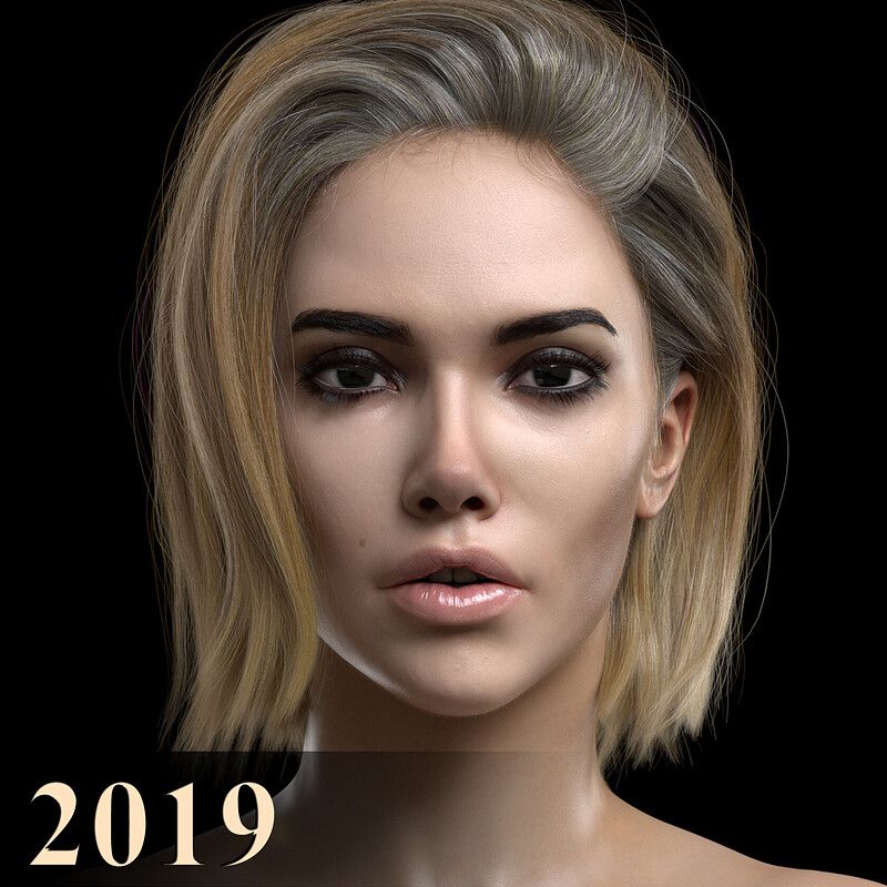 Hair grooming/Lookdev for Eve (jan 2019)