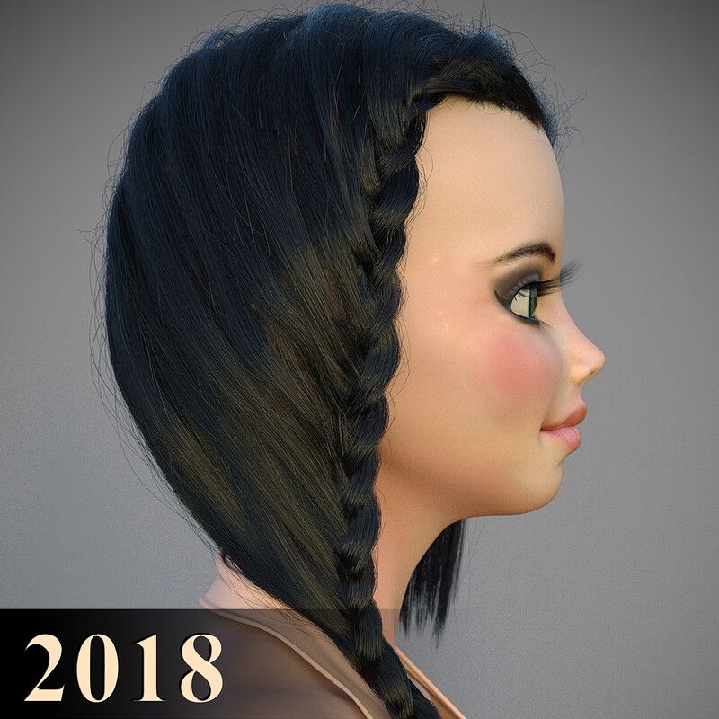 Hair grooming/Lookdev for Jessika (2018) - Ornatrix