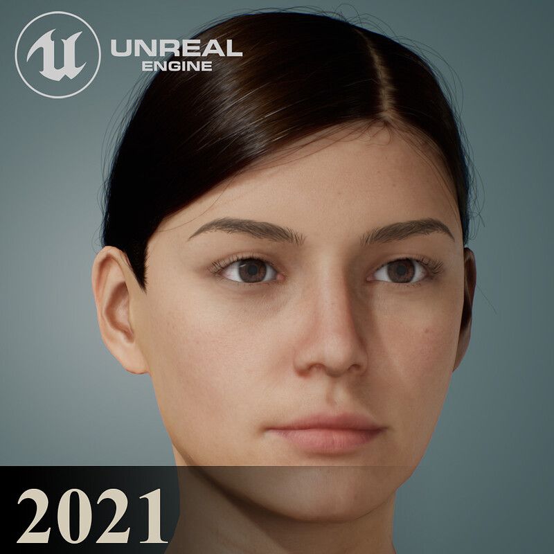 Grooming/Lookdev (realtime hair) - 2nd hairstyle - UE4 for REPLIKR (2021)