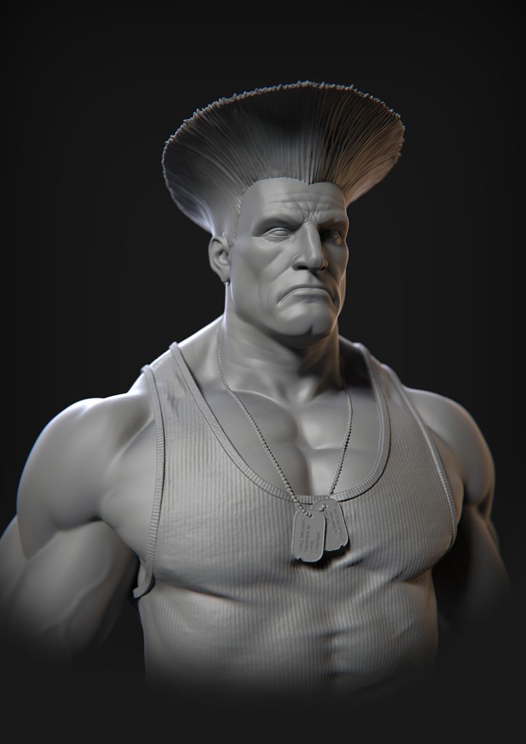 Guile bust fan art