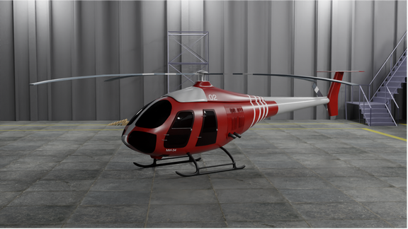 Mil-Mi 34 Helicopter