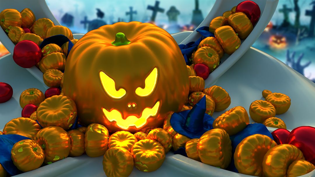 Bouncing Soft Pumpkins Skulls and so on - Halloween Time